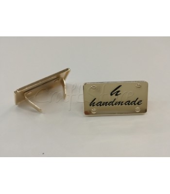 Ταμπελάκι ομορφιάς  Handmade 4x2cm Χρυσό