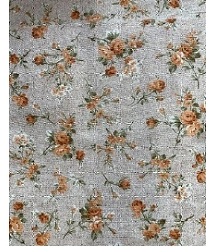 Λονέτα Floral Μπουκετάκια Κεραμιδί 50εκ. x 1.40μ.